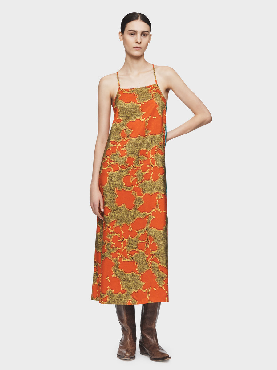 Zara floral slip dress sale