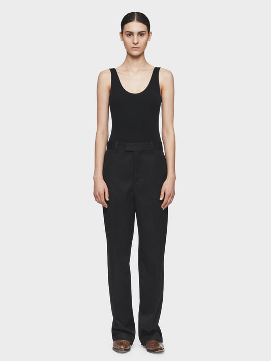 Structured Oversized Trouser in Black
