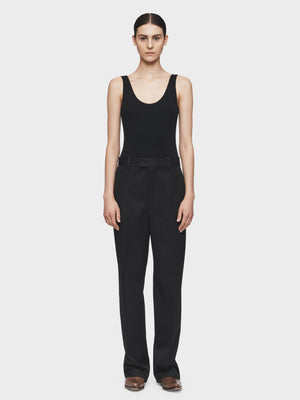 Structured Oversized Trouser in Black