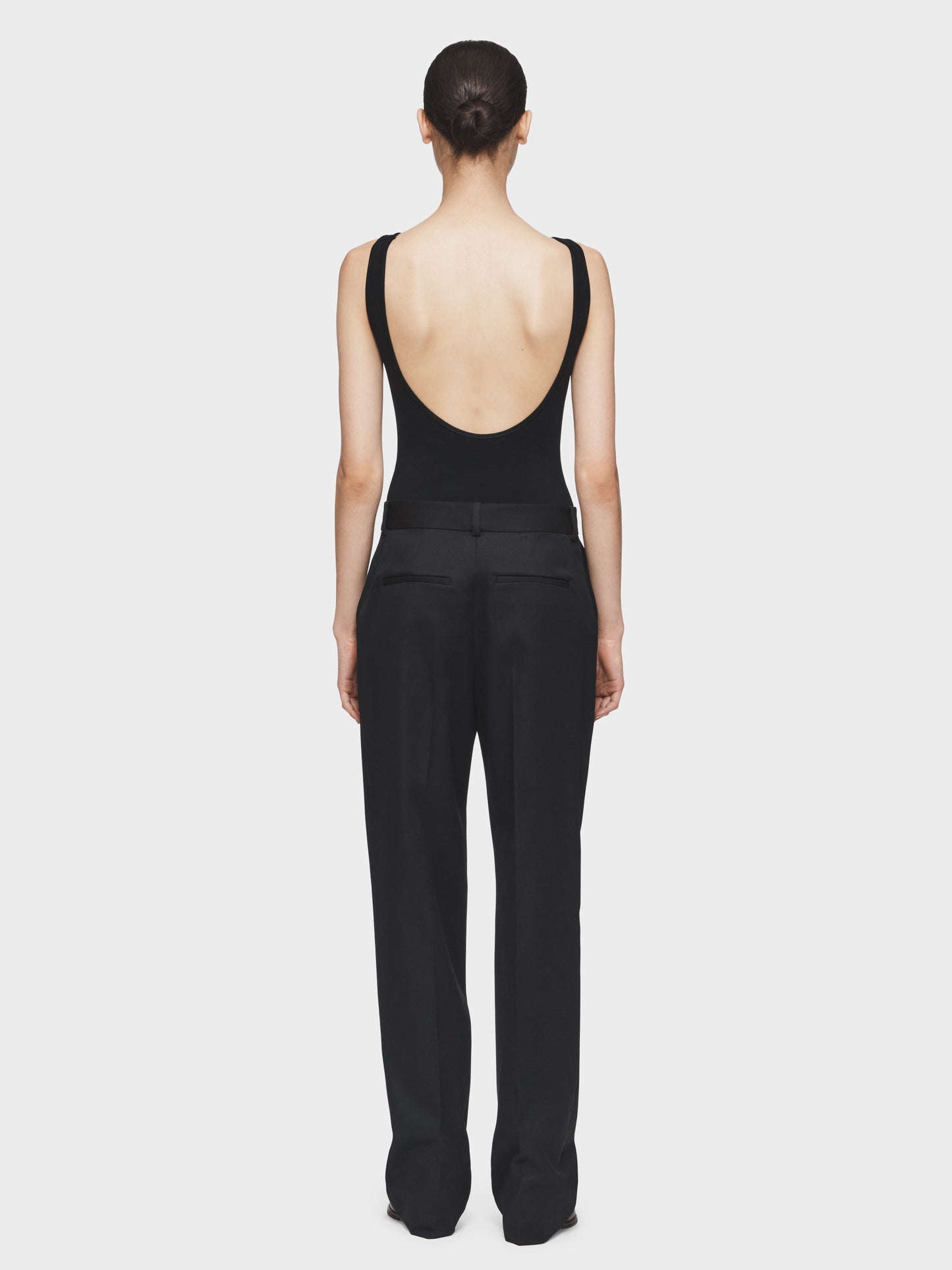 Structured Oversized Trouser in Black