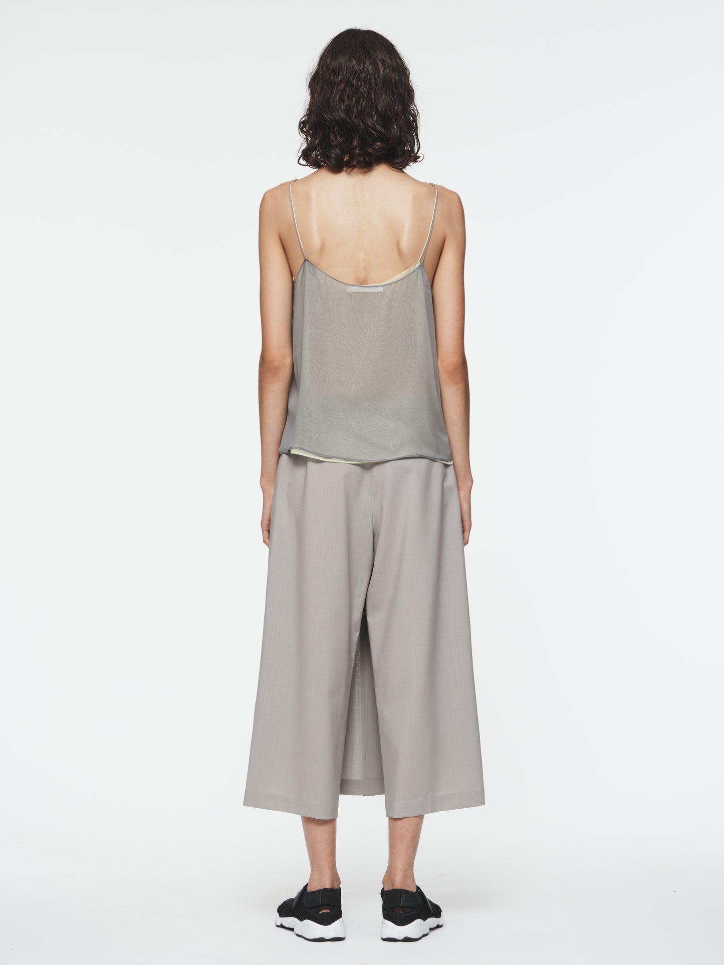 Box Pleat Skort in Fog
