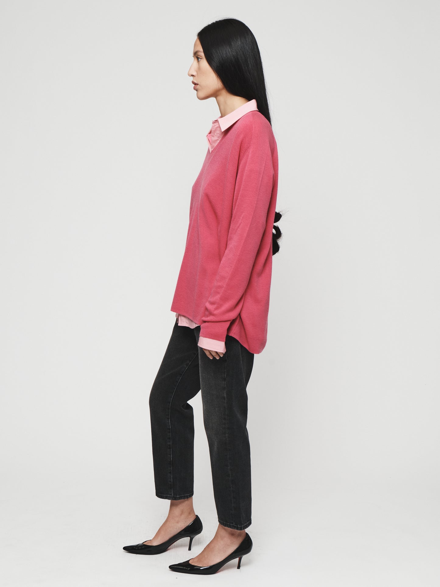 Slinky Men's V in Dark Pink