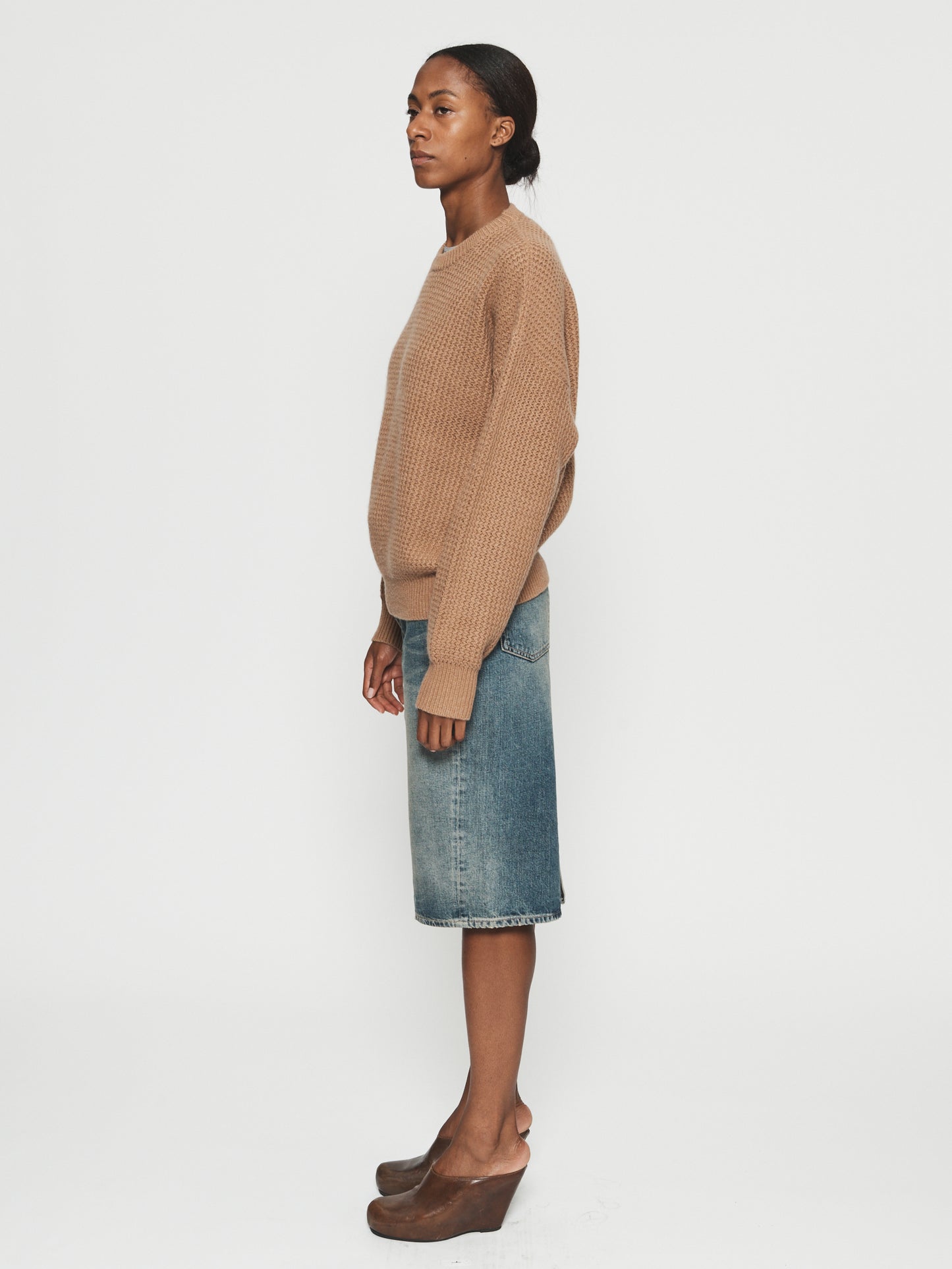 Military Mesh Crew Camel