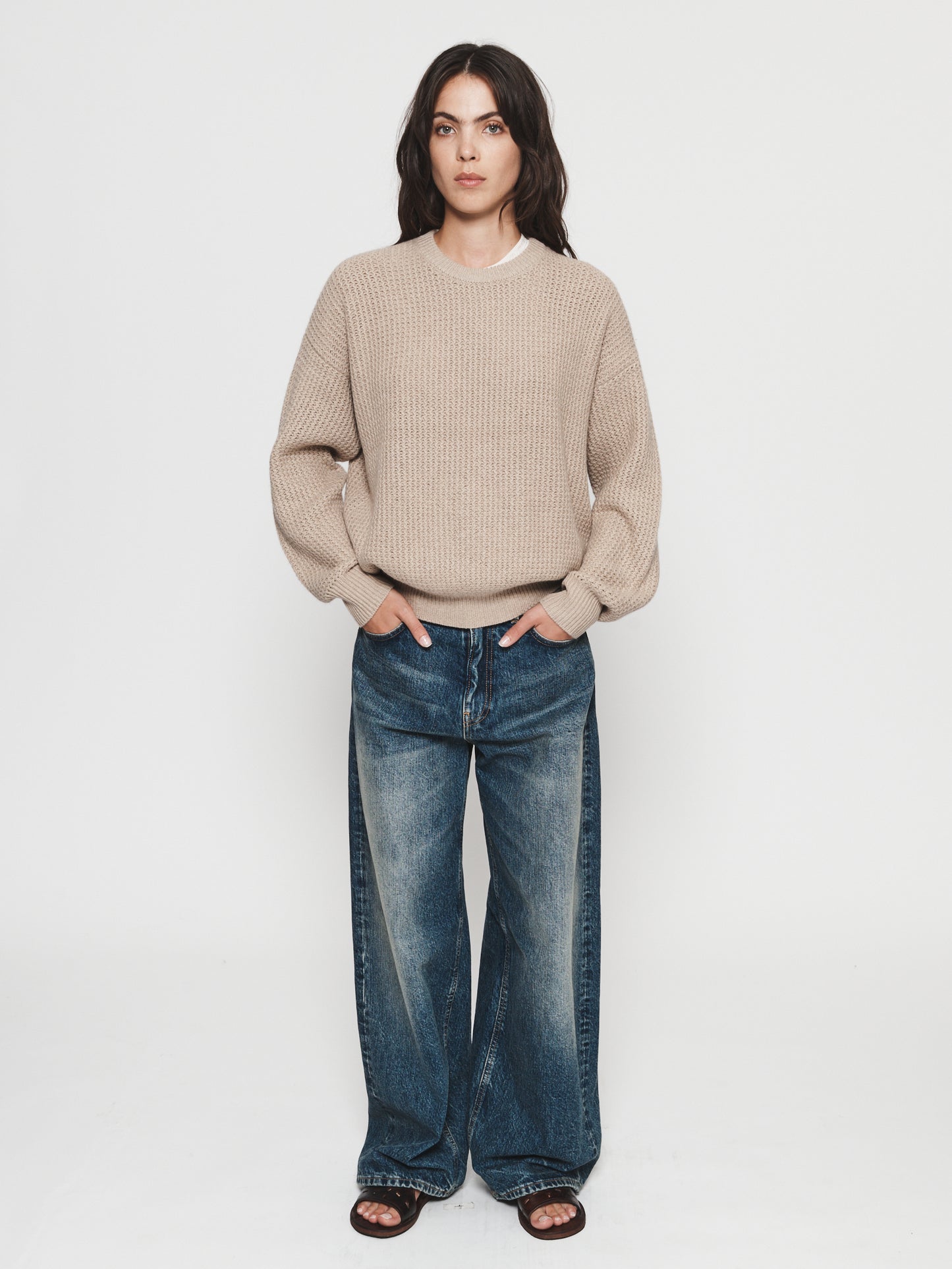 Military Mesh Crew Sand