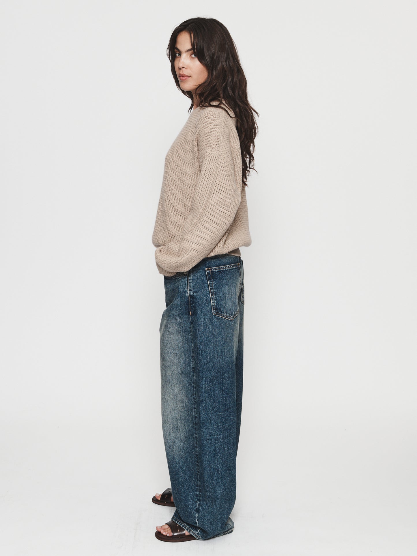 Military Mesh Crew Sand