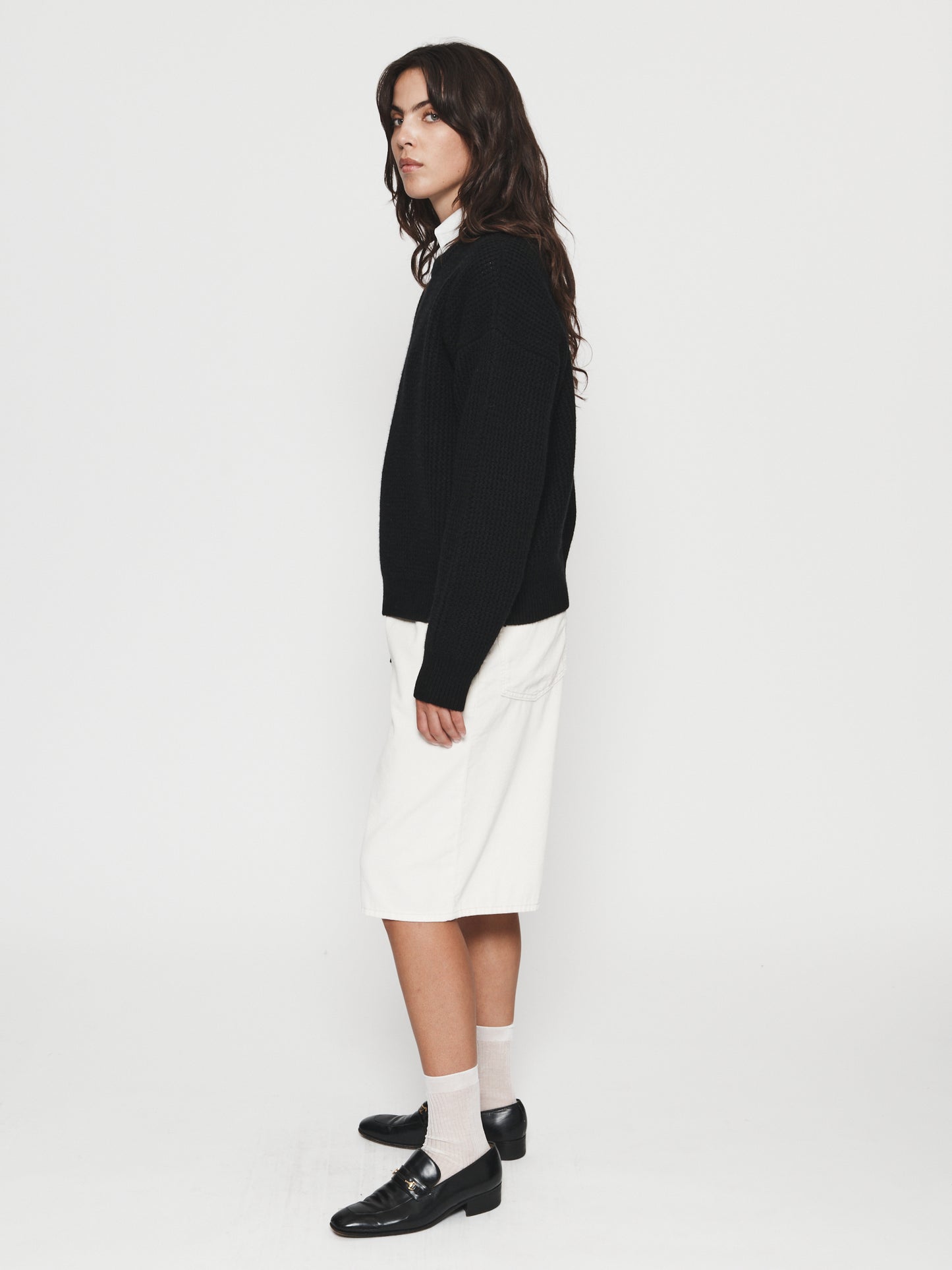 Military Mesh Crew Black