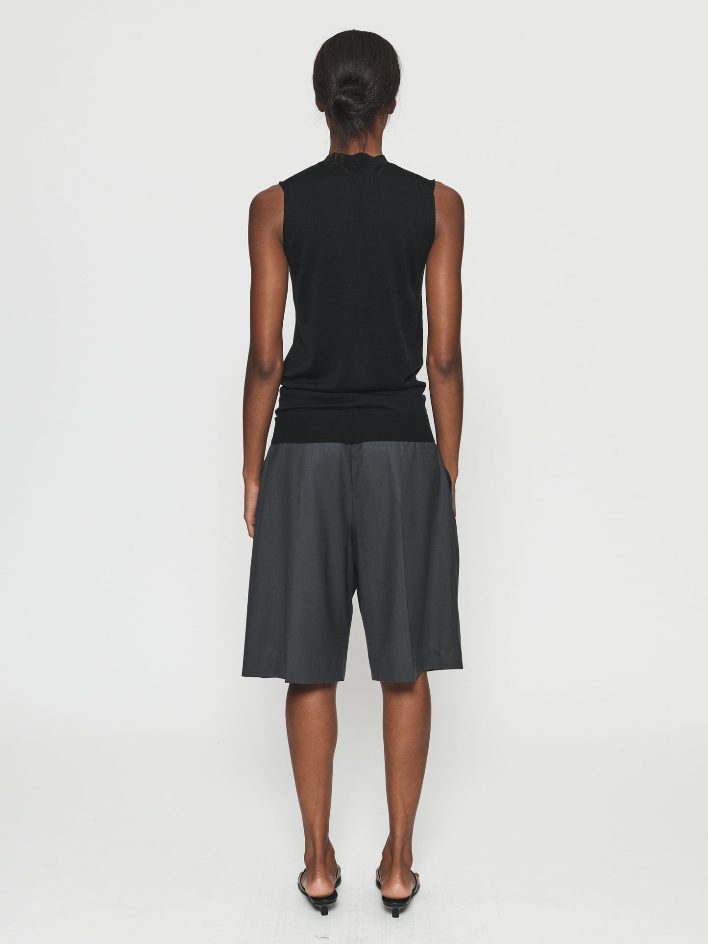 Sleeveless Mock Black