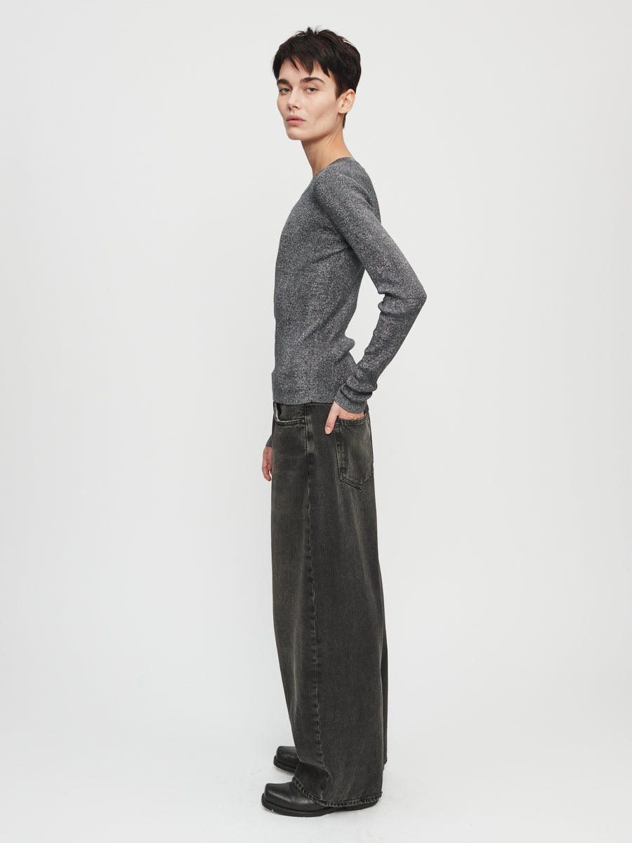 Roomy Jean in Sanded Black – 6397