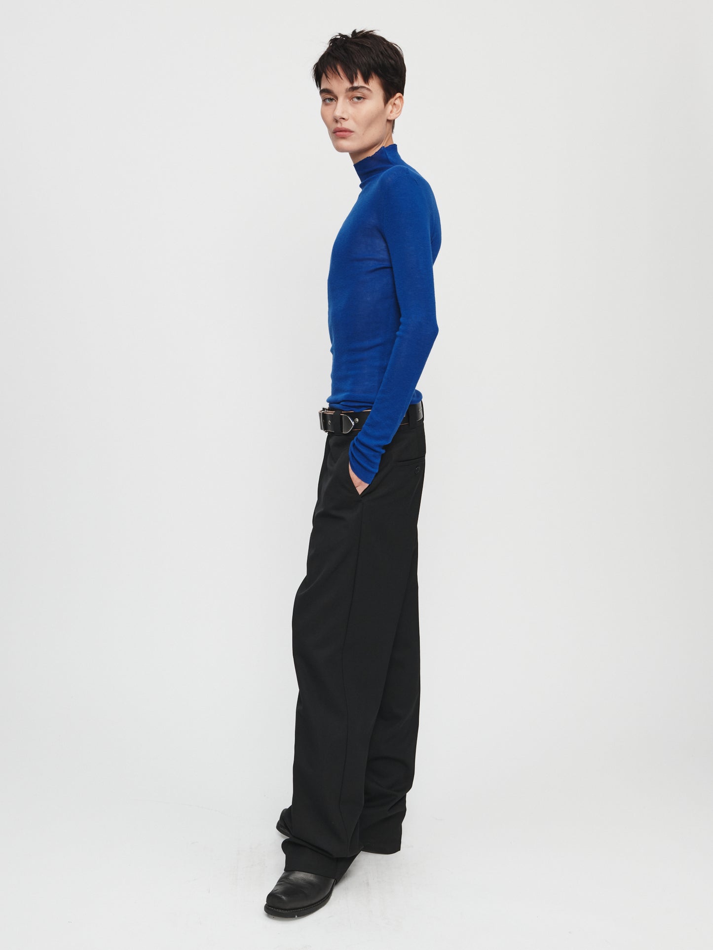 Rib Mock Neck