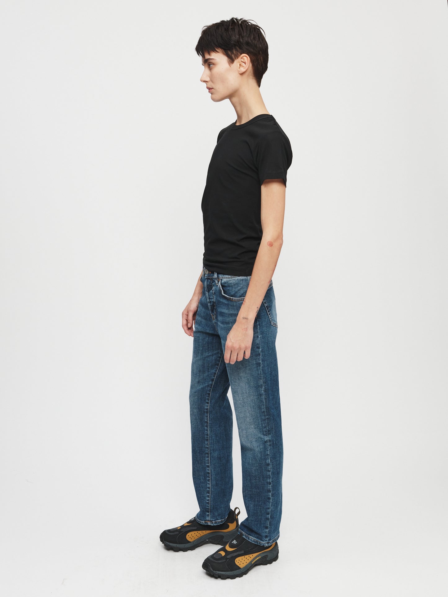Shrunken Tee in Black