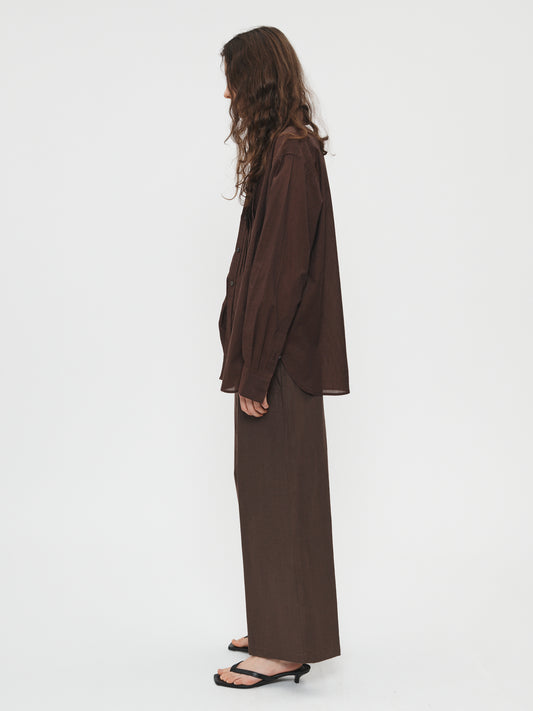 Cropped Roomy Trouser Espresso