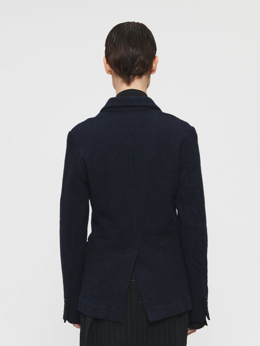 Boiled Pinstripe Blazer Ink