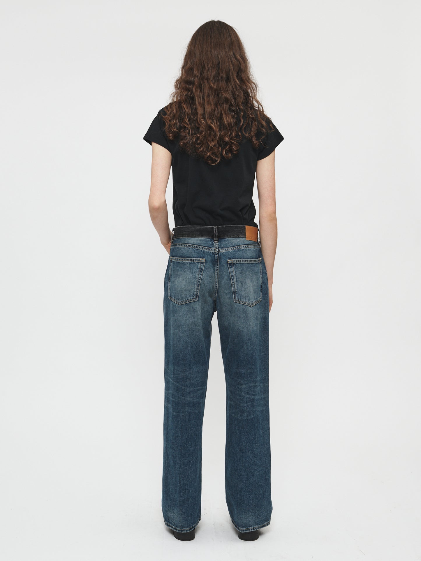 Contrast WB Wide Jean in Rugged Mid Blue