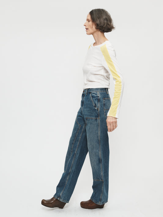 Double-Knee Jean in Tractor Blue