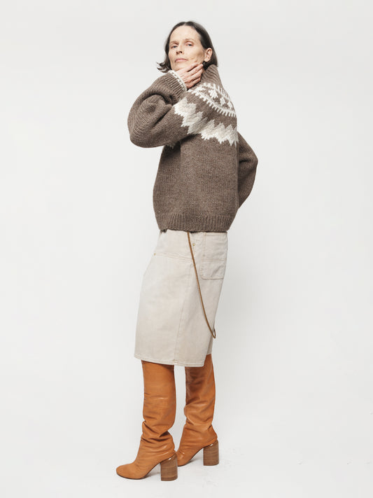 Double Knee Shorts Tea Stain