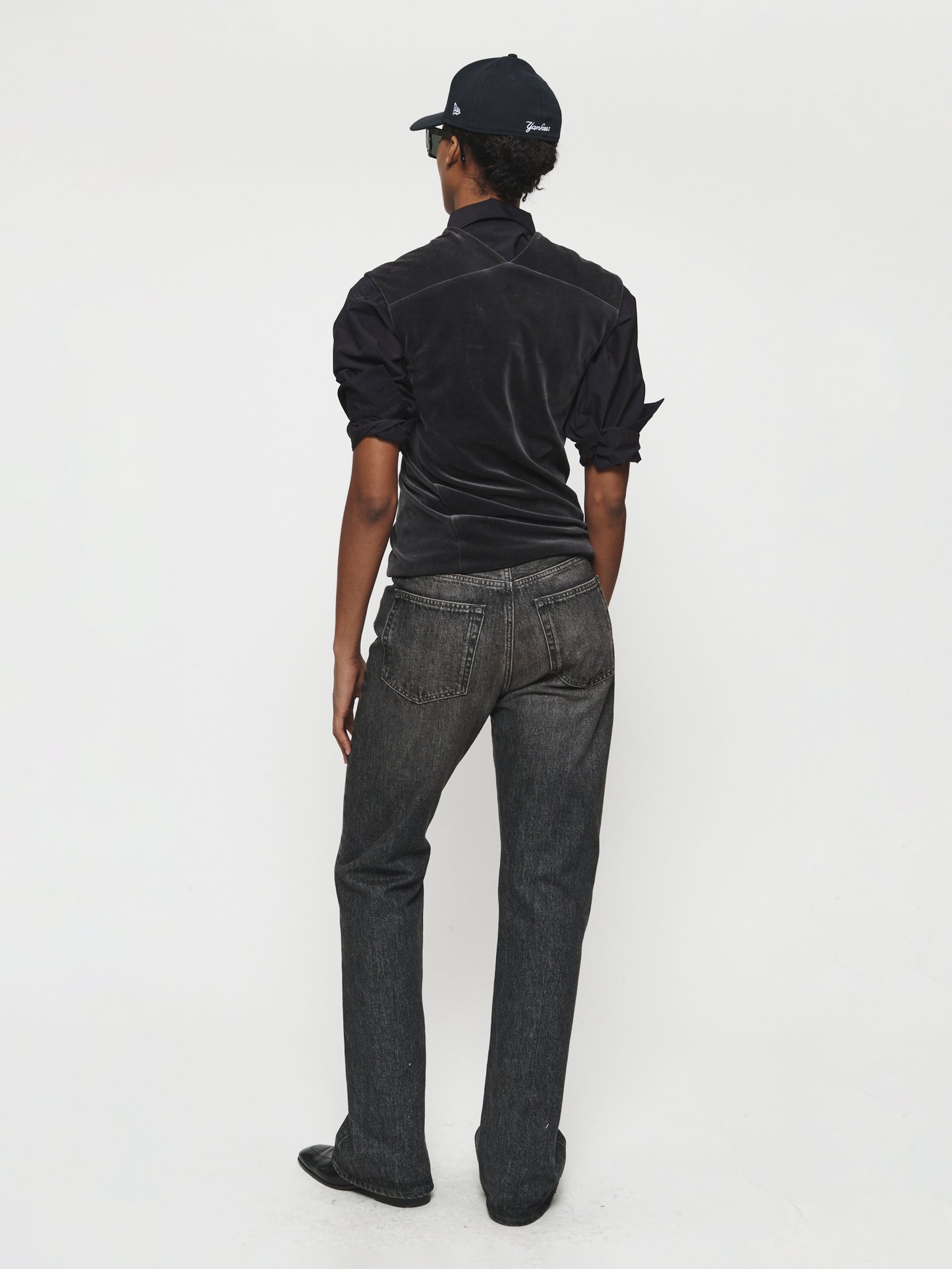 Twisted Velour Vest Mercury