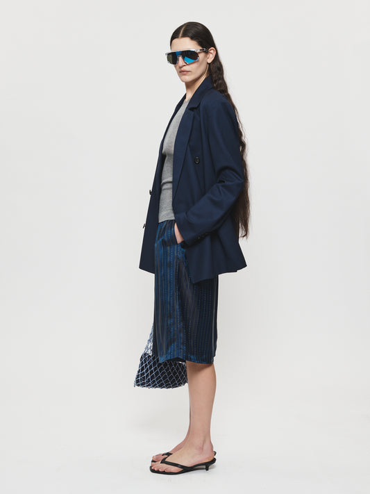 Double Breasted Blazer Navy