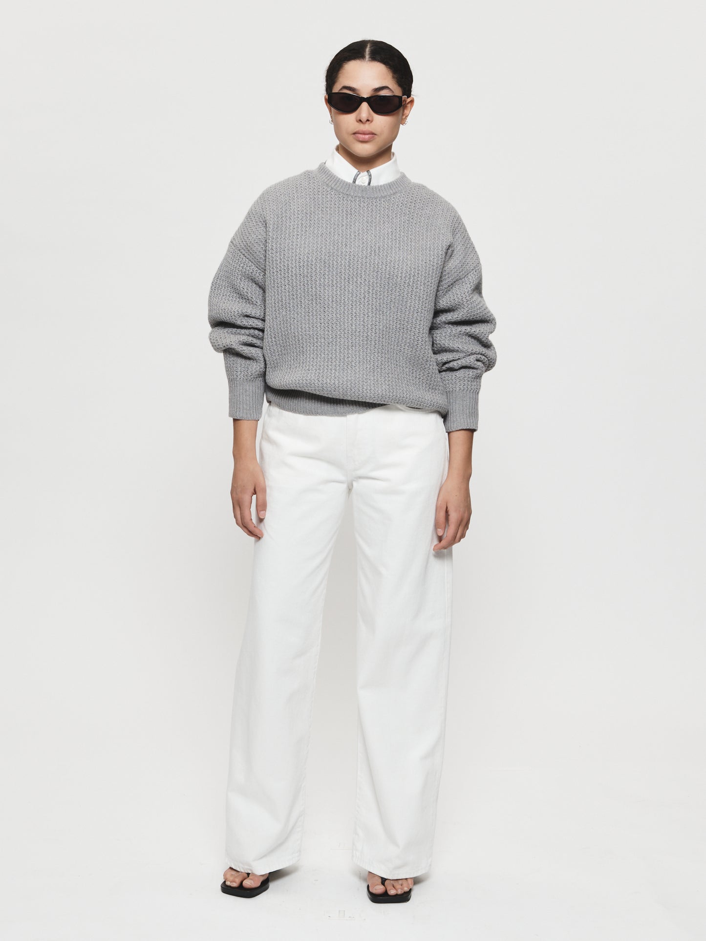 Military Mesh Crew Fog
