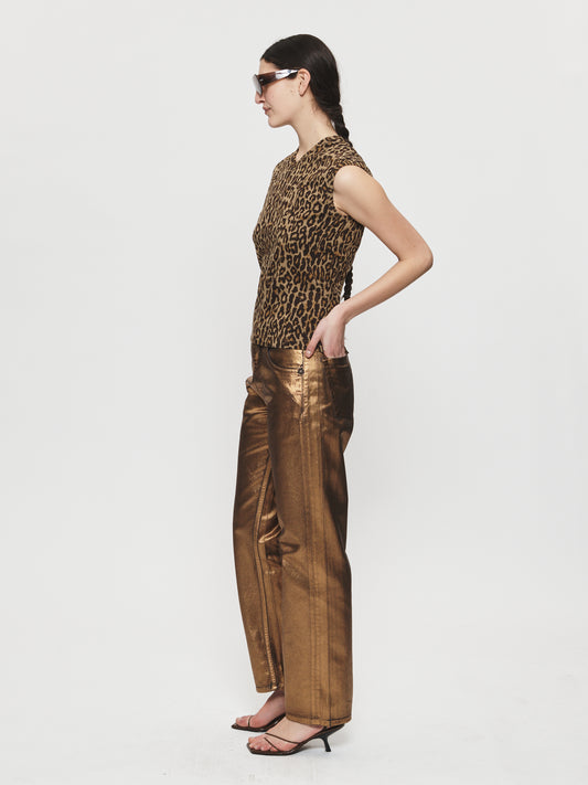 Double-V Vest Leopard