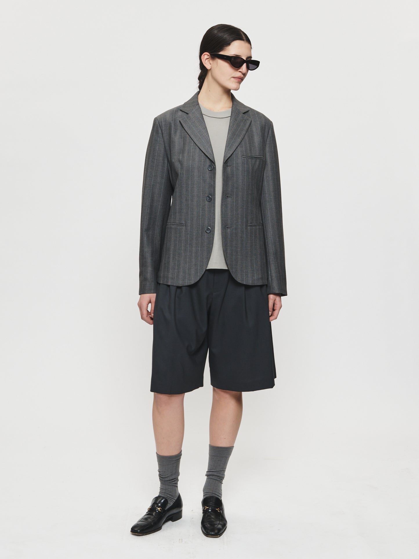 3-Pleat Short Asphalt