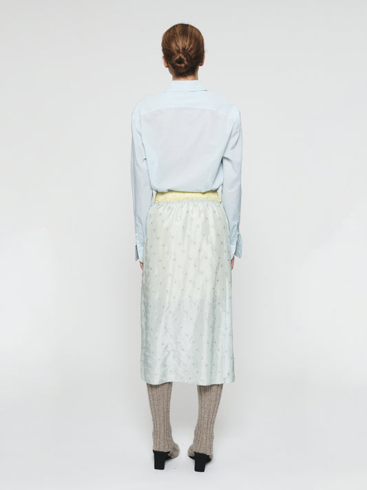 Embroidered Slip Skirt Chlorine