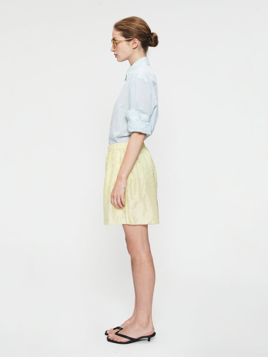 Embroidered Dot Boxers Chamomile