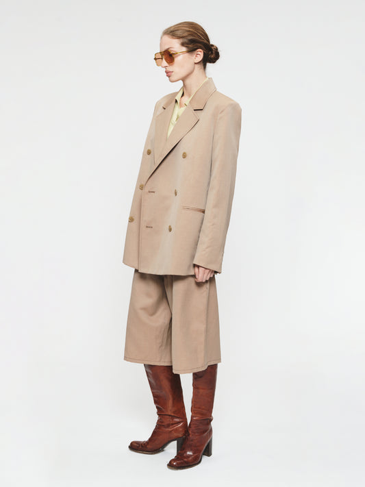 Double Breasted Blazer Sand