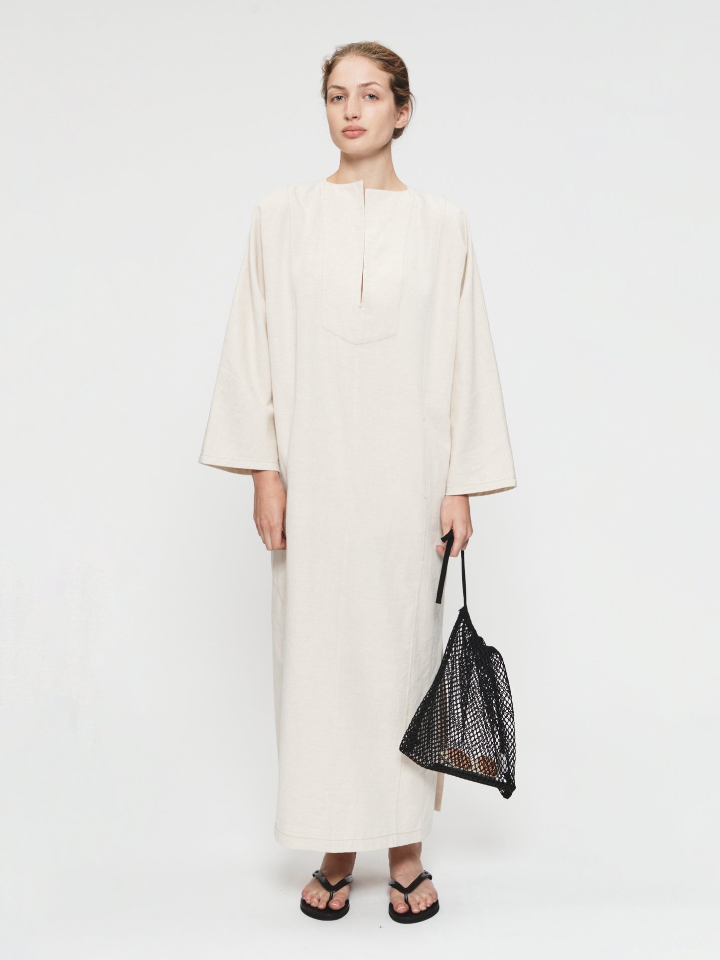 Minimalist Kaftan in Natural