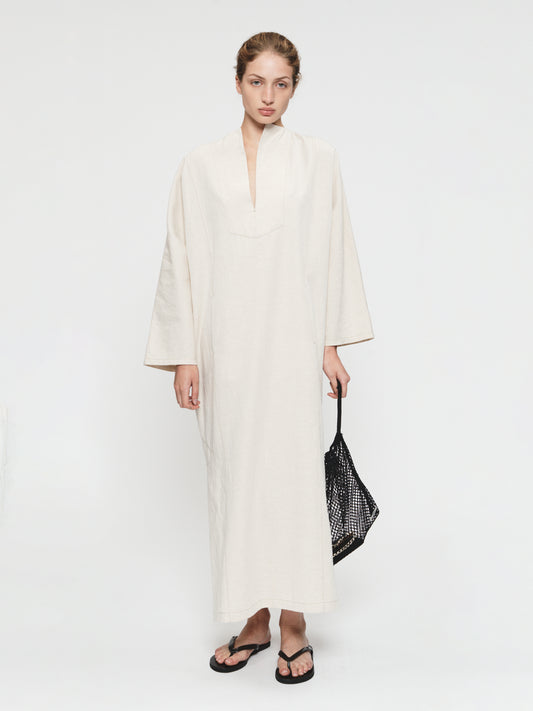 Minimalist Kaftan in Natural
