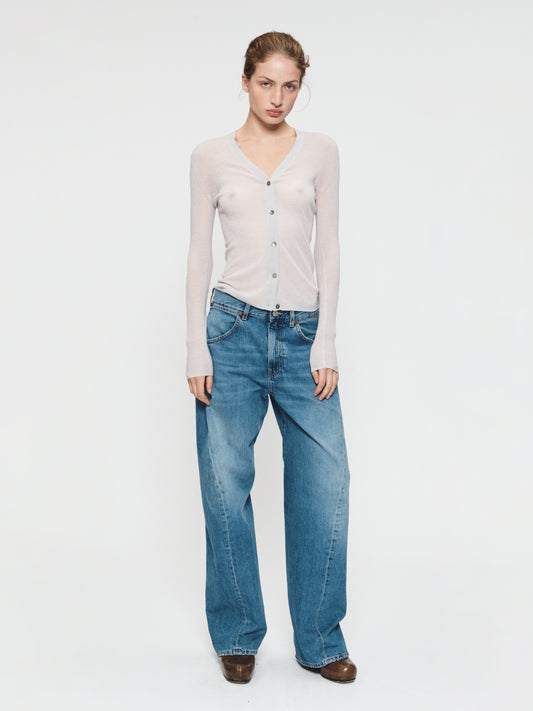 Big Twisted Seam Jean Soft Mid Blue