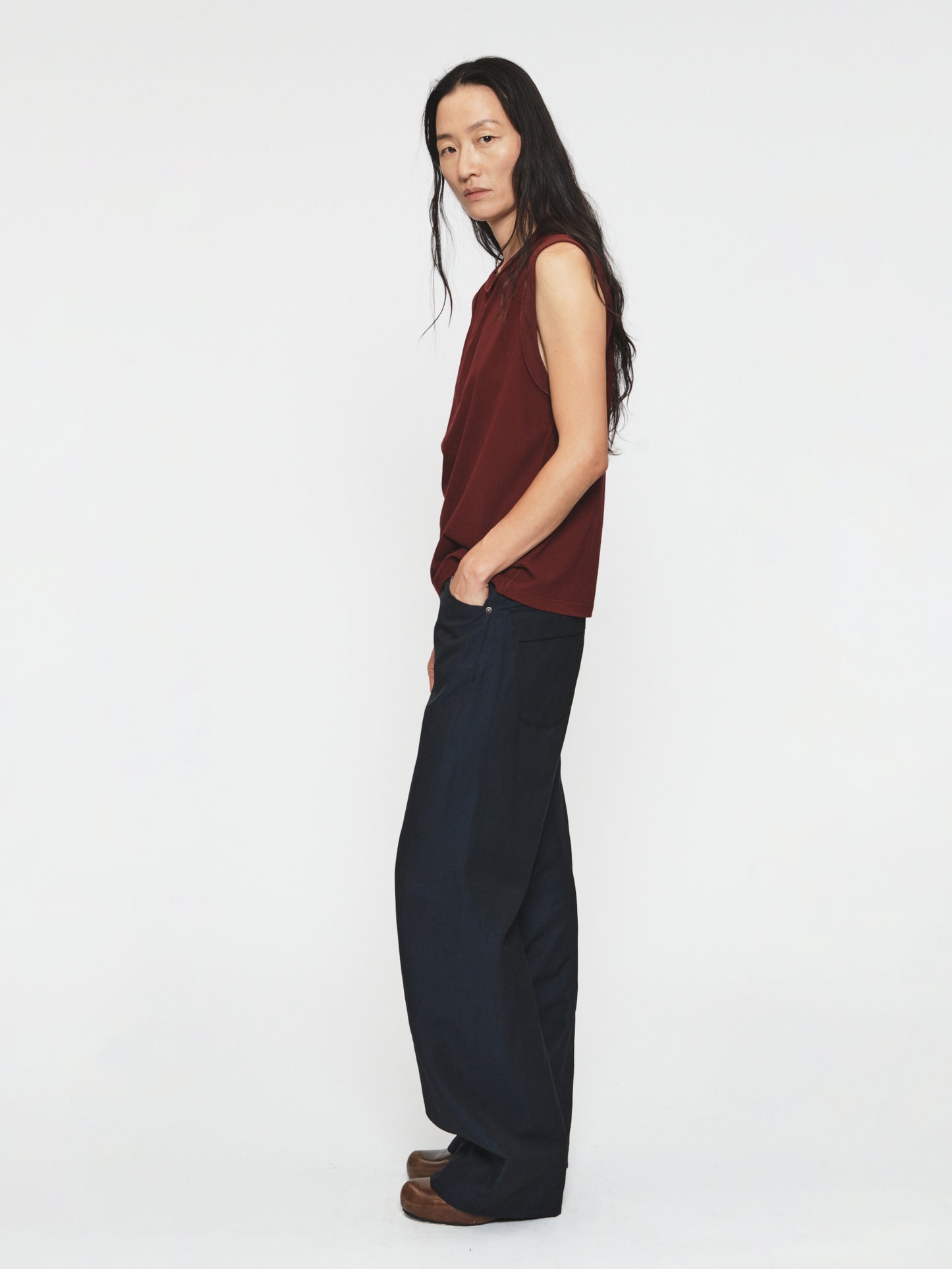 Inside Out Tank Bordeaux