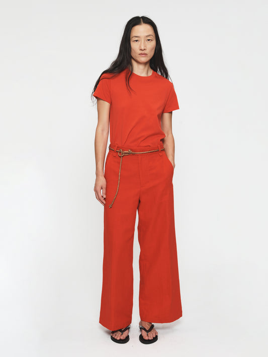 Cropped Roomy Trouser Pimento