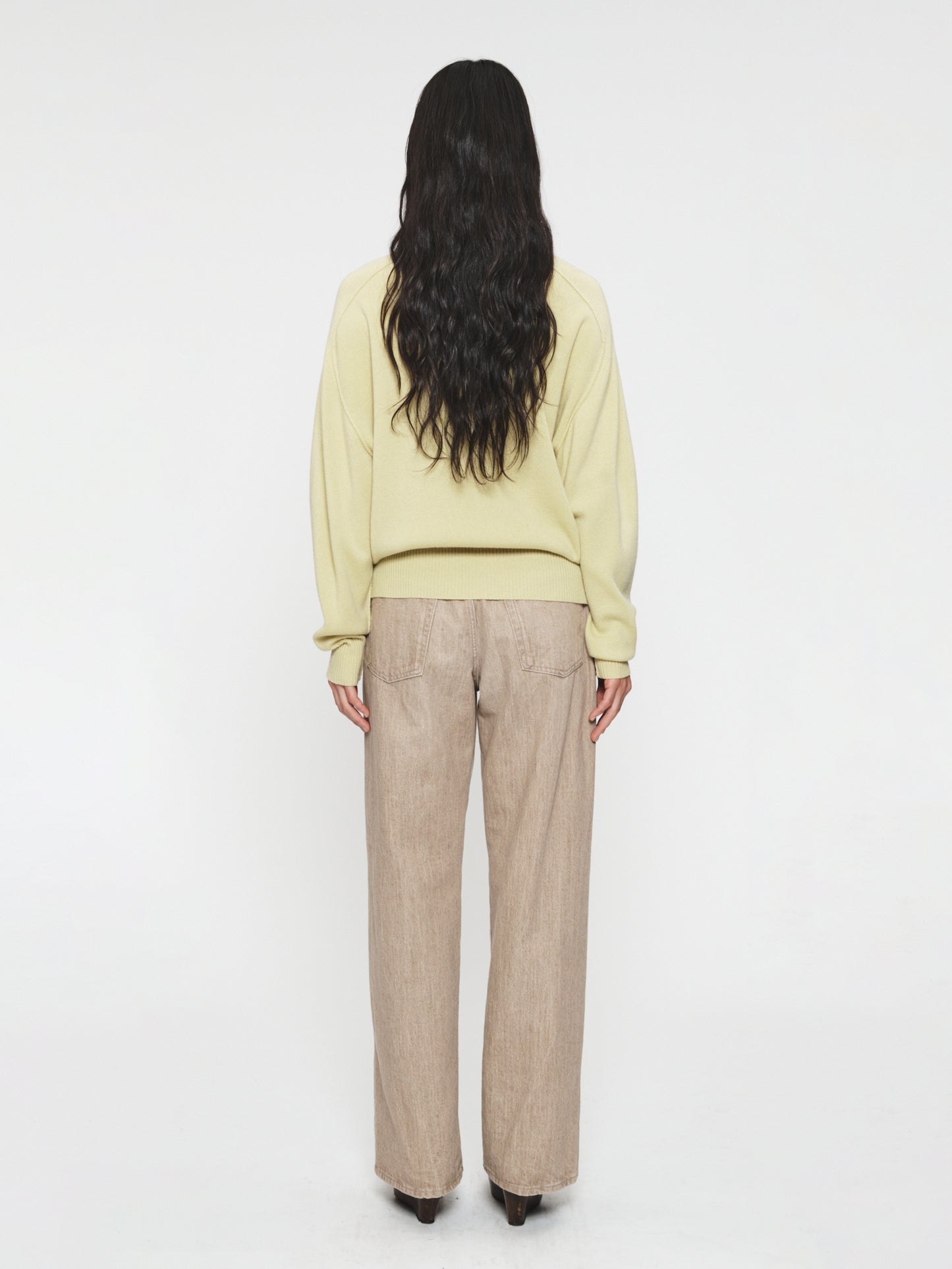 Half Zip Saddle Sweater Chamomile