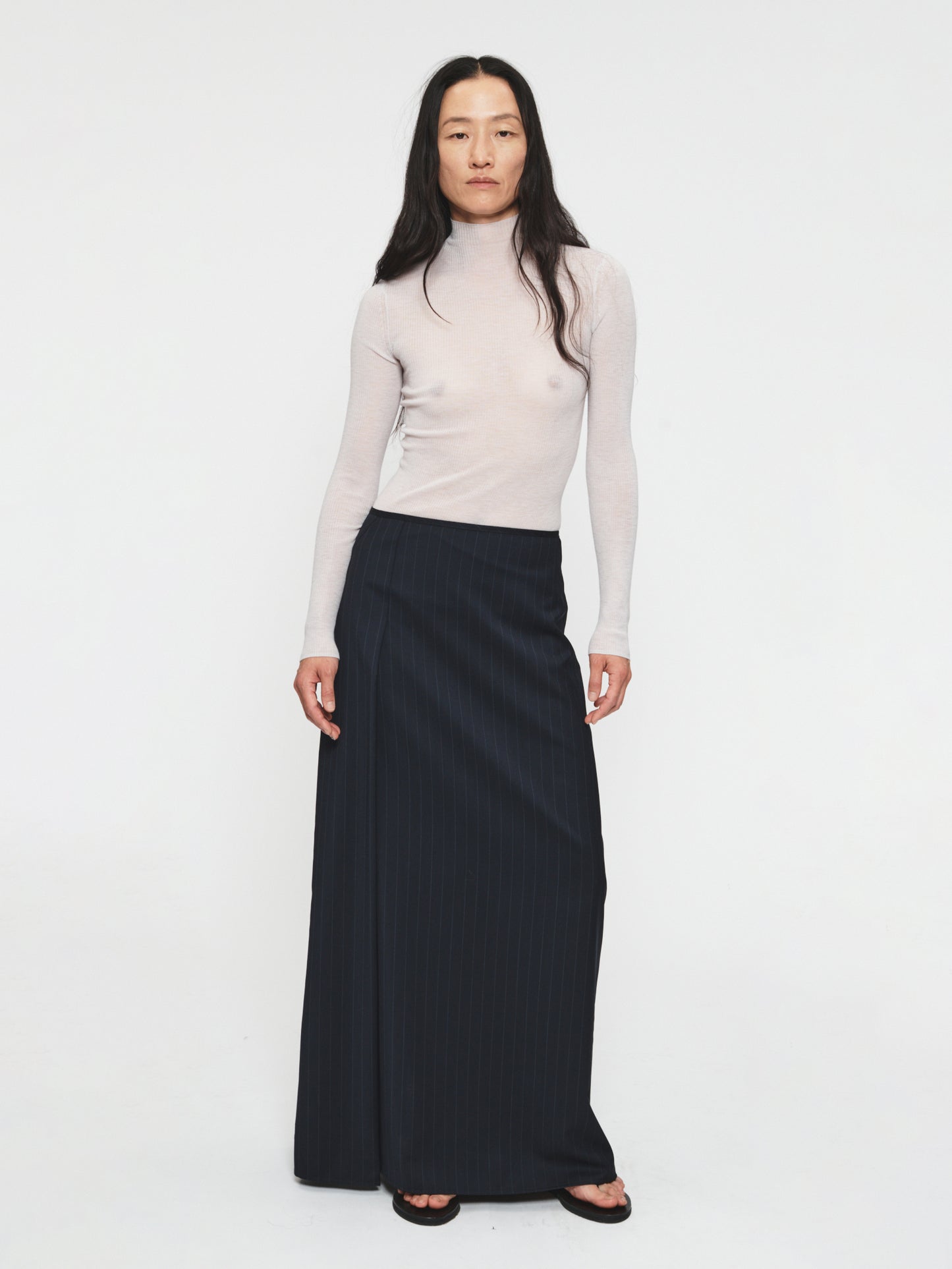 Single Pleat Column Skirt