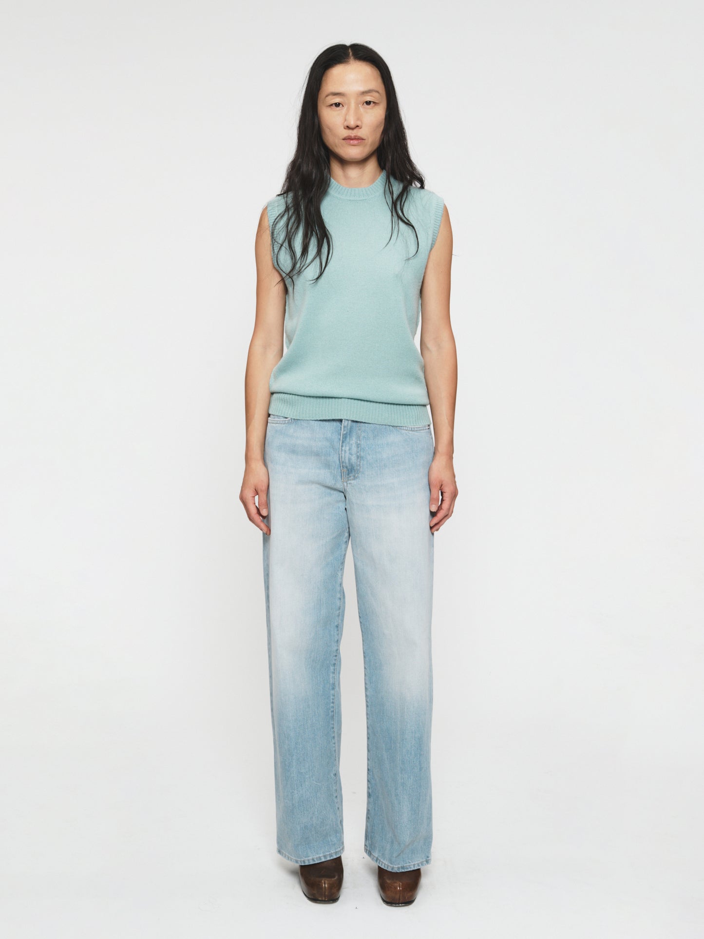 Wide Jean Beach Blue