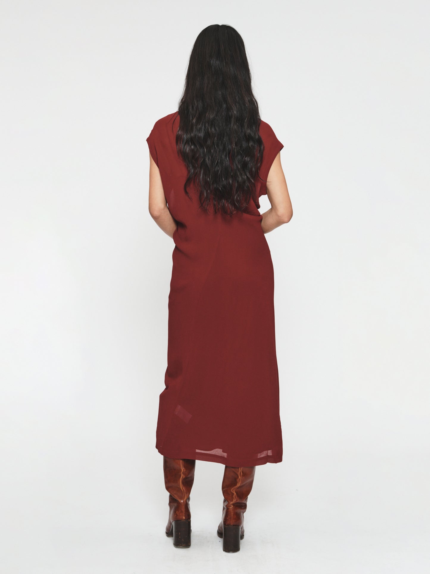 S-Curve Dress Bordeaux