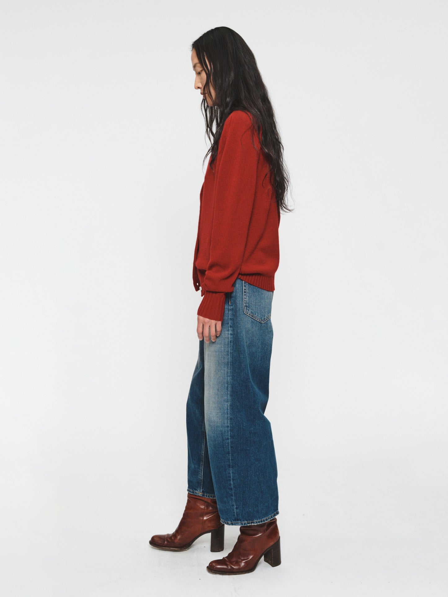 High Crew Cardigan Ruby
