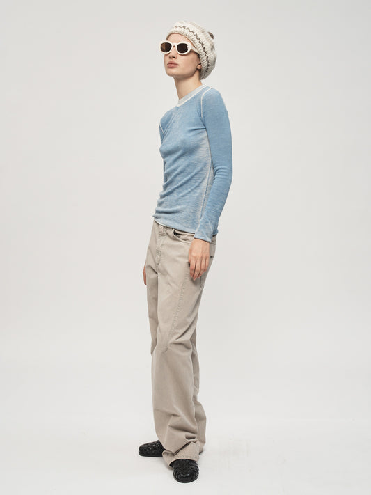 Darted Pant Oat Milk