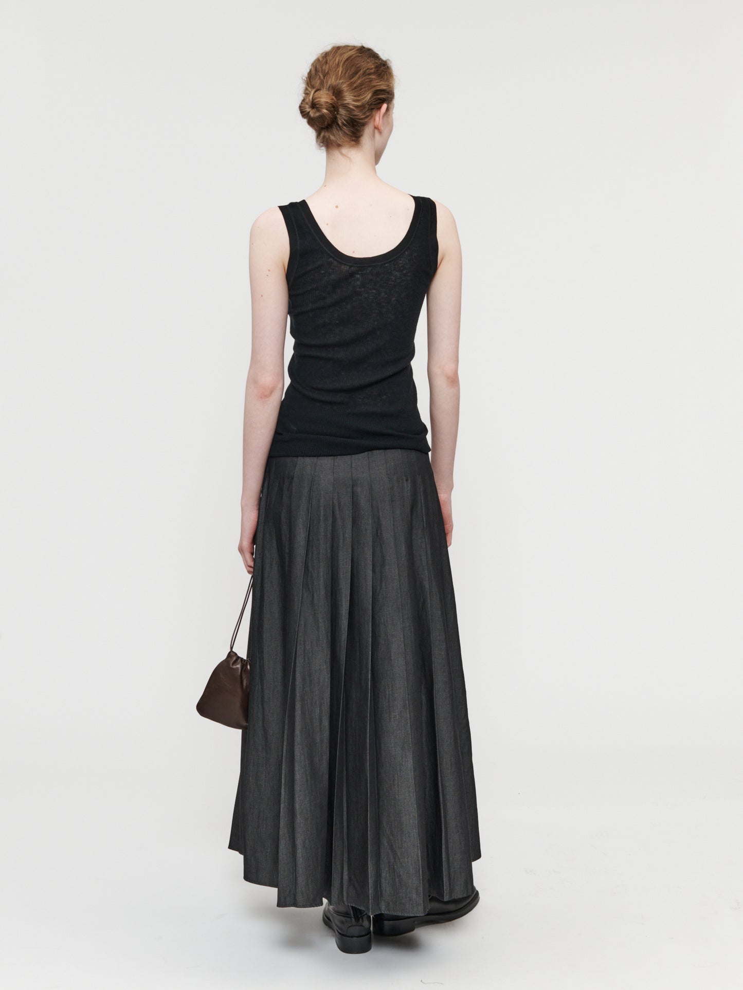 Scoop Neck Tank Black