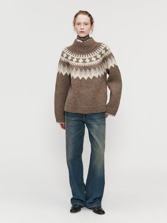 Sedona Hand Knit Fairisle Sweater