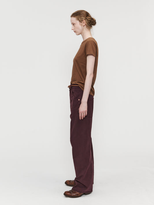 Twisted Seam Pant Deep Purple