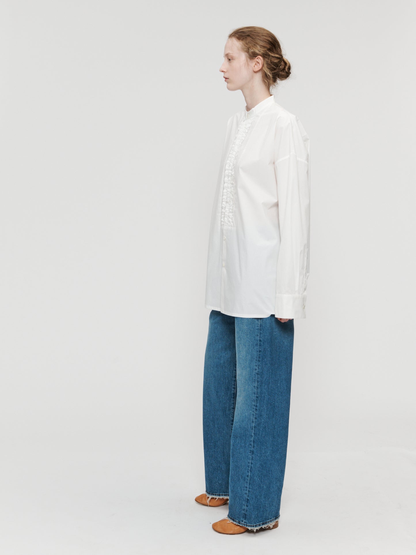 Minimalist Tuxedo Shirt White