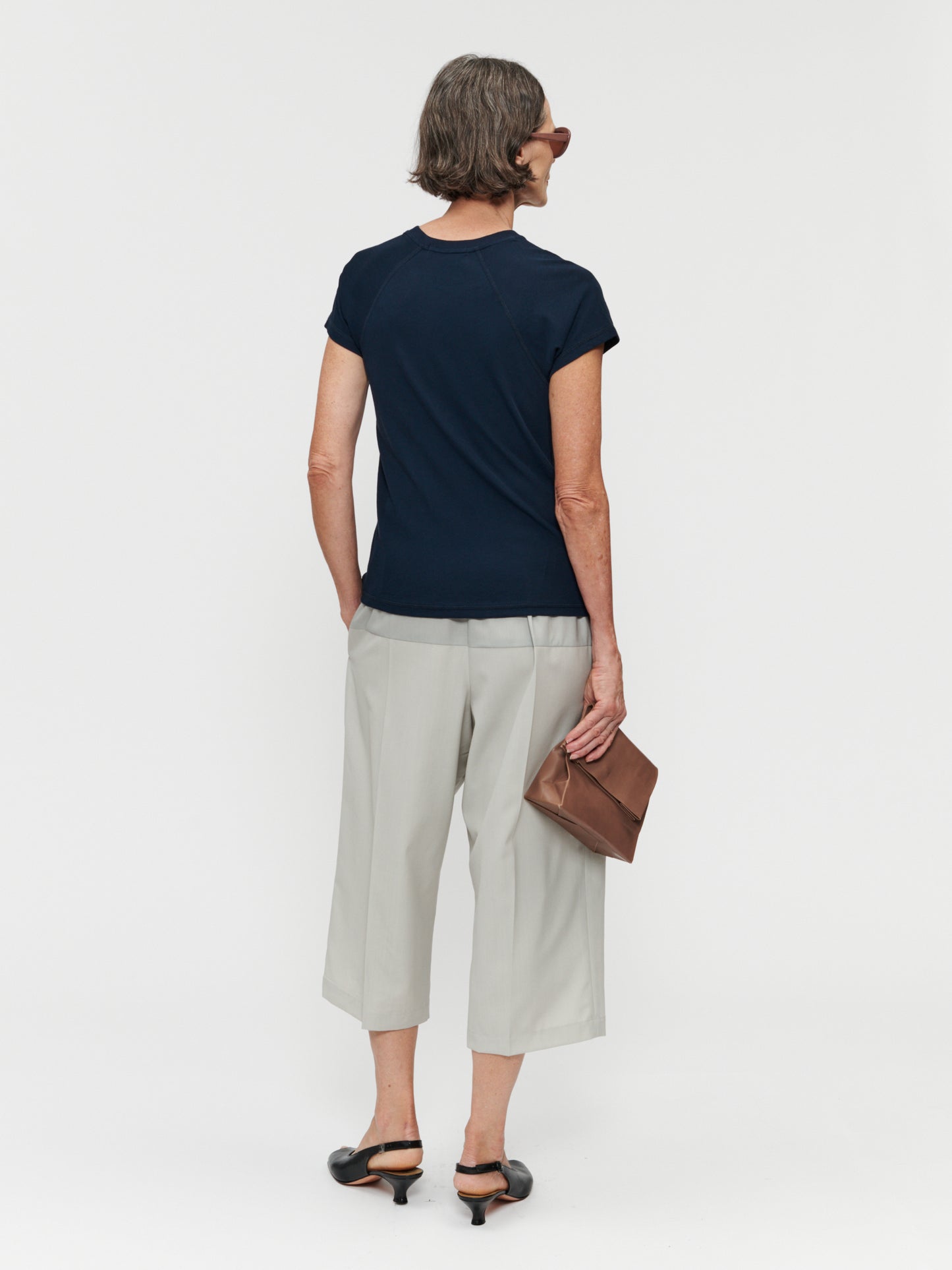 Raglan Slim Tee in Marine