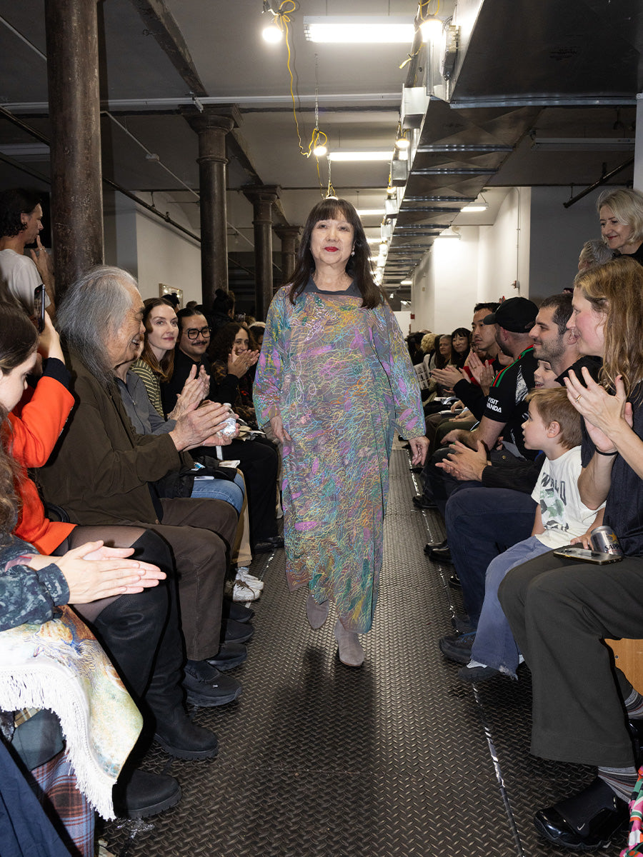 Maureen Clay Grey Double Layer Dress with Collar