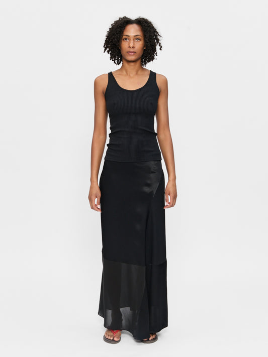 Patchwork Skirt Black