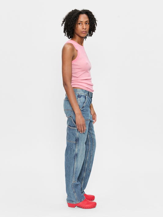 Double-Knee Jean in Tractor Blue