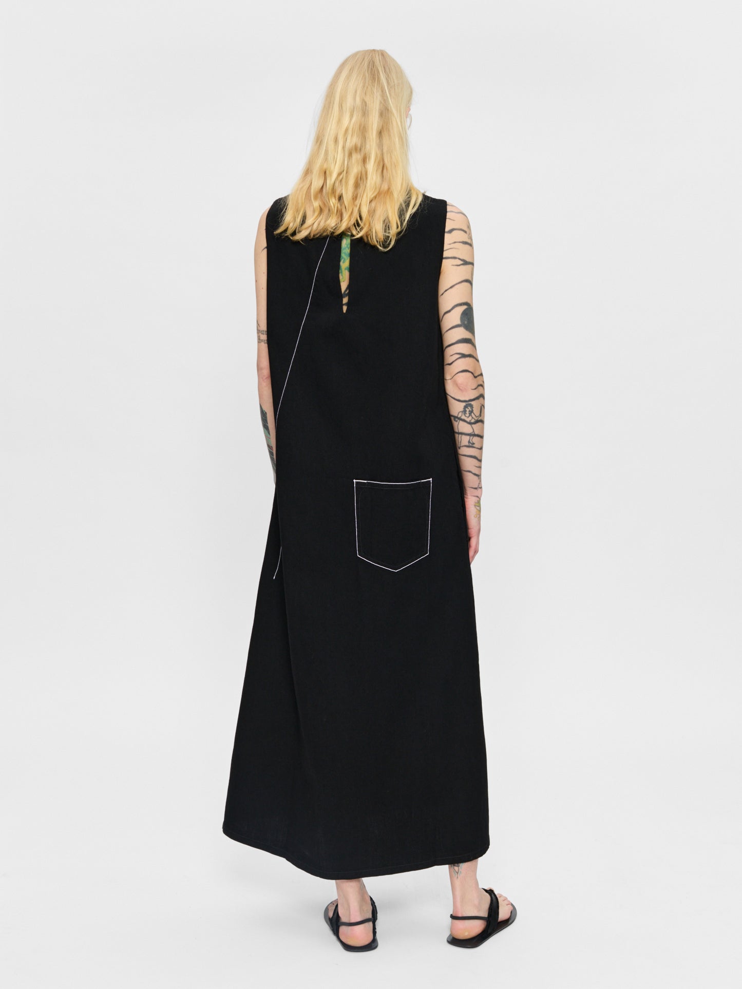 Diagonal Denim Dress Jet