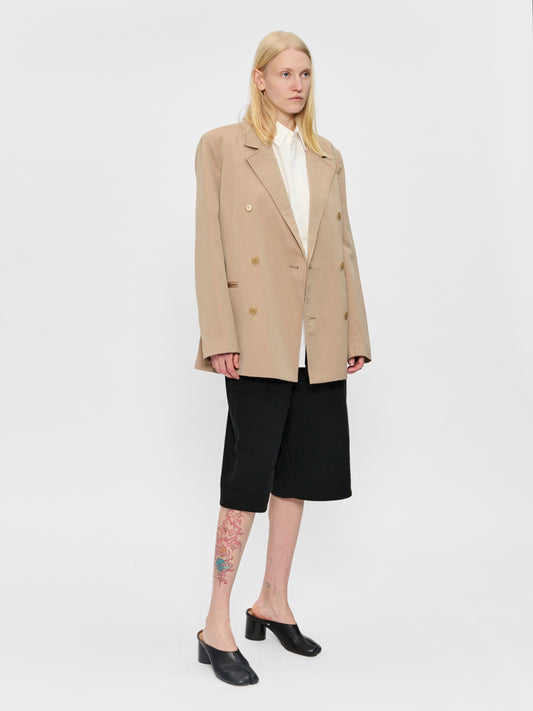 Double Breasted Blazer Sand