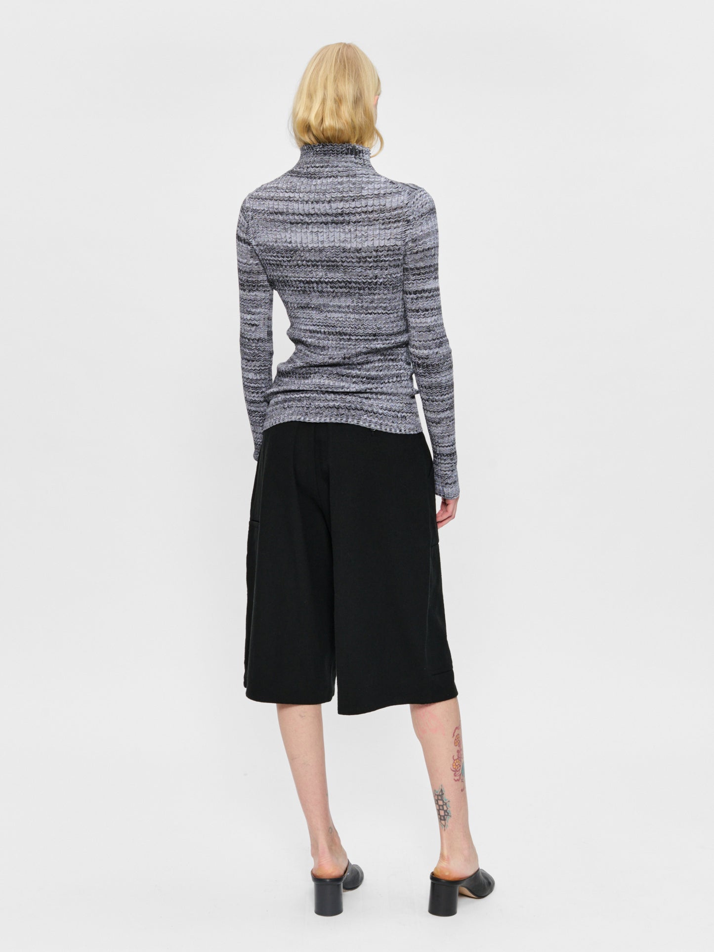 Long Sleeve Mock Neck Jet