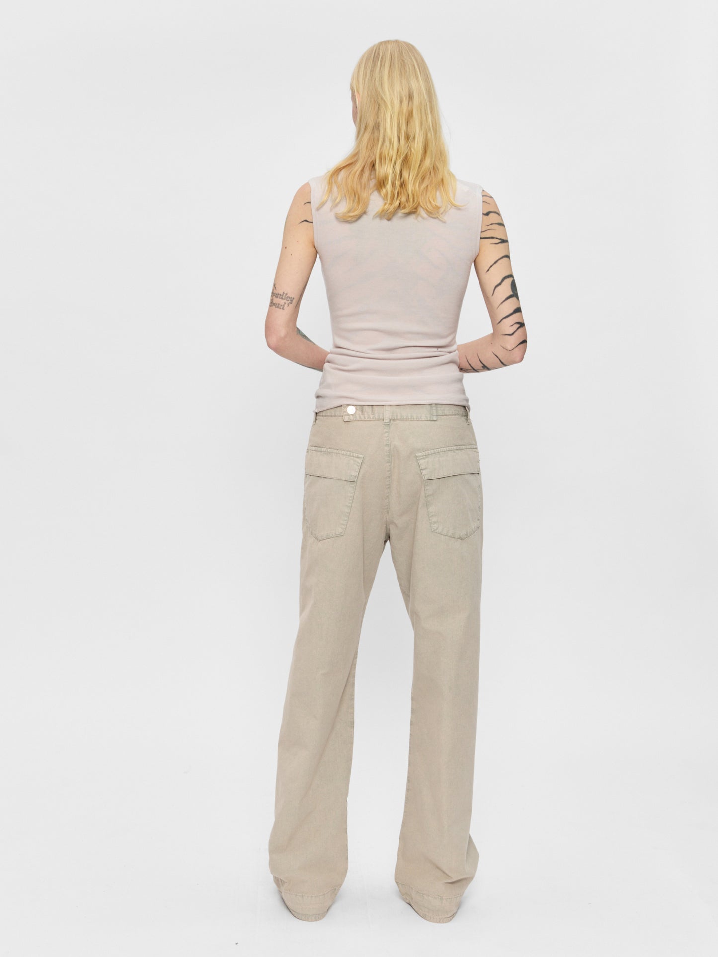 Darted Pant Oat Milk